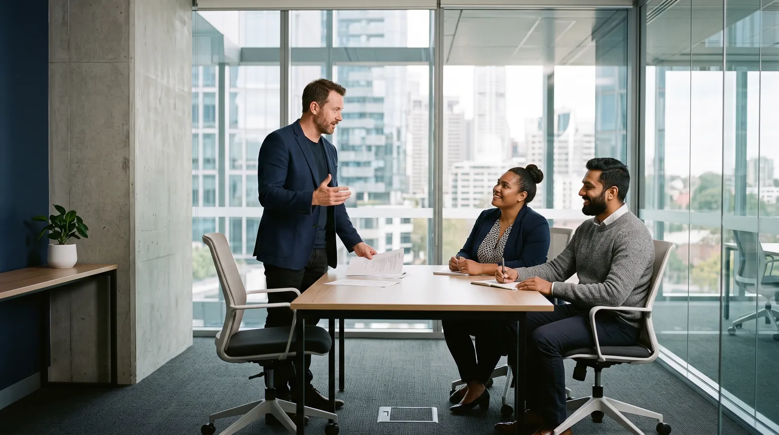 A practical leadership training session