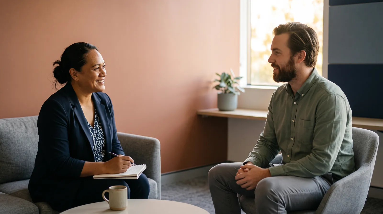 A warm stay-interview conversation