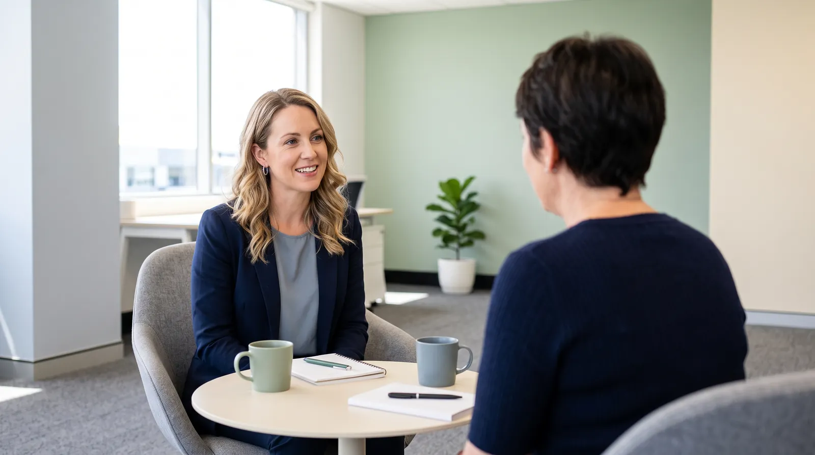 A focused leadership coaching session